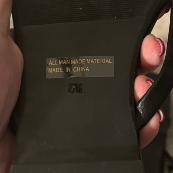 ROHB By Joyce AzIra Size 5.5 New Without Tags Black Flat Sandals - Picture 5 of 5